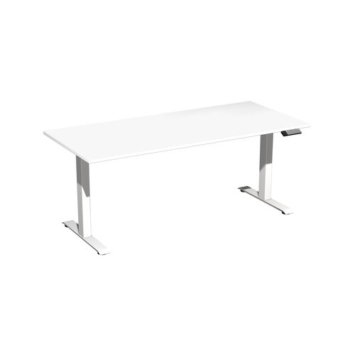 Geramöbel Schreibtisch Elevate Basic 1.800 x 730-1.230 x 800 mm (B x H x T) weiß