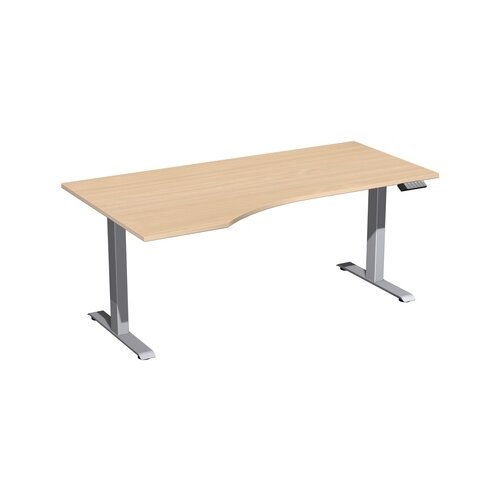Geramöbel Schreibtisch Elevate Basic buche silber