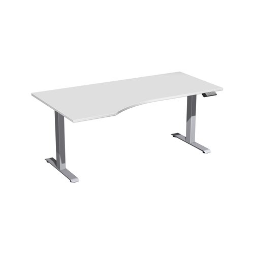 Geramöbel Schreibtisch Elevate Basic lichtgrau silber