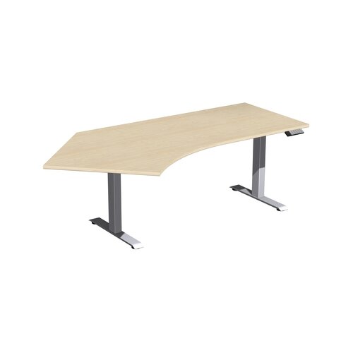 Geramöbel Schreibtisch Elevate Basic ahorn silber