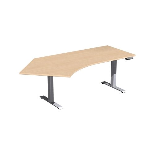 Geramöbel Schreibtisch Elevate Basic buche silber