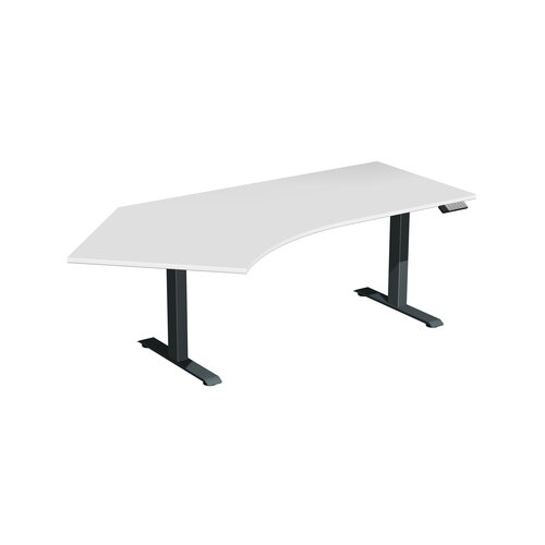 Geramöbel Schreibtisch Elevate Basic lichtgrau anthrazit