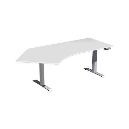 Geramöbel Schreibtisch Elevate Basic lichtgrau silber