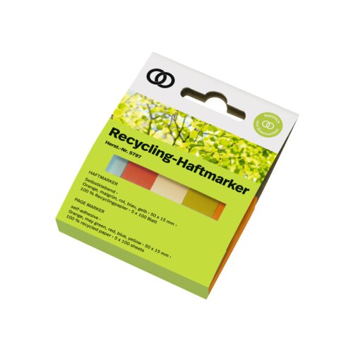 Soennecken Haftmarker oeco Recycling 50 x 15 mm (B x H)