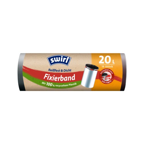 Swirl Müllbeutel Fixierband 20 l