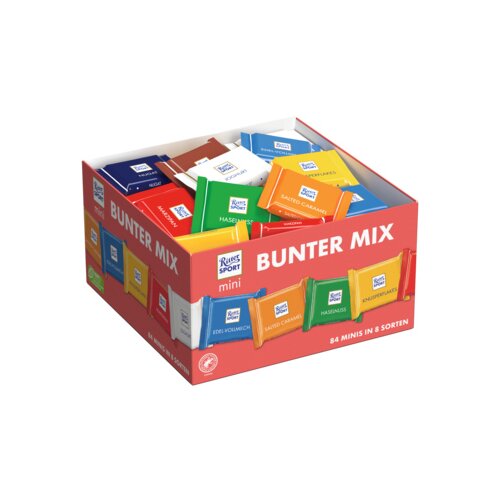 Ritter Sport Schokolade Bunte Vielfalt mini 84 St./Pack.