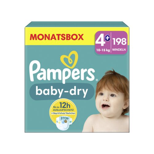 Pampers Windeln Baby Dry 4+ (10-15 kg)