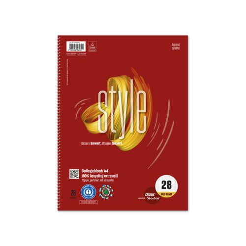 Staufen Collegeblock Style DIN A4 28 160 Bl.