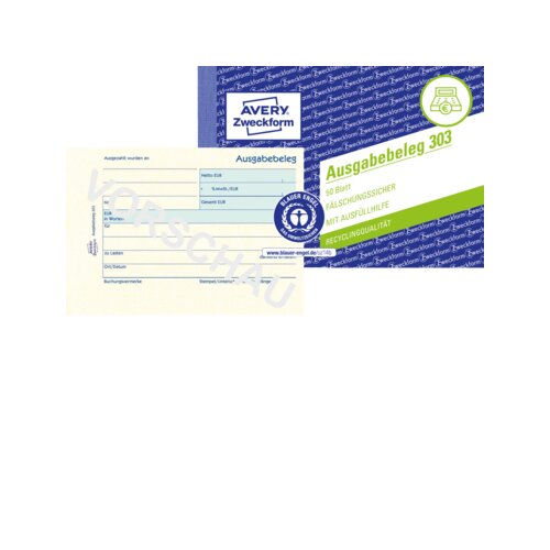 Avery Zweckform Ausgabebeleg 303