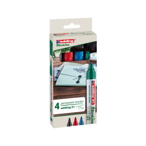 edding Permanentmarker 21 EcoLine 4 St./Pack.