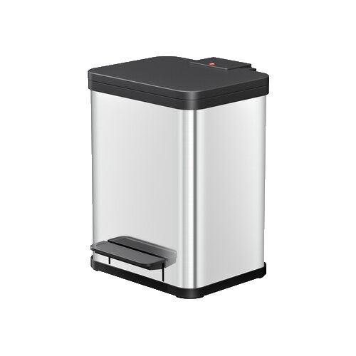 Hailo Tretabfalleimer Öko duo Plus M Edelstahl