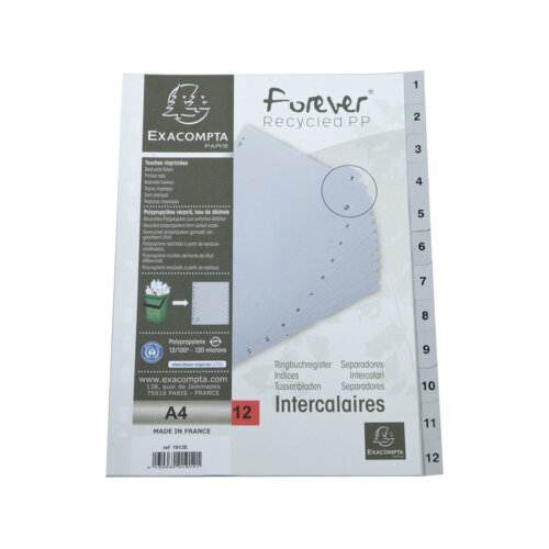 Exacompta Zahlenregister Forever® DIN A4 1-12