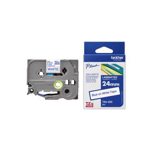 Brother Schriftbandkassette P-touch 24 mm x 8 m (B x L) TZe-253