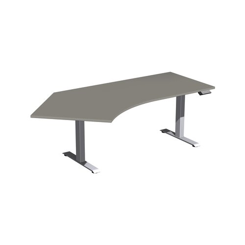 Geramöbel Schreibtisch Elevate Basic onyx silber