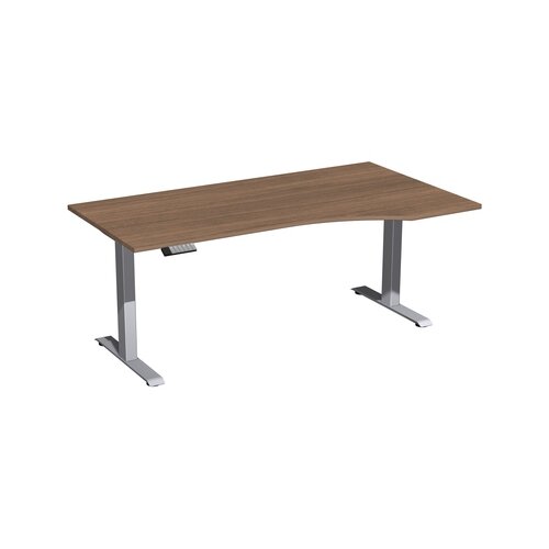 Geramöbel Schreibtisch Elevate Plus nussbaum silber