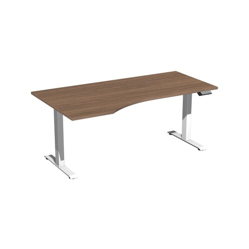 Geramöbel Schreibtisch Elevate Basic nussbaum weiß