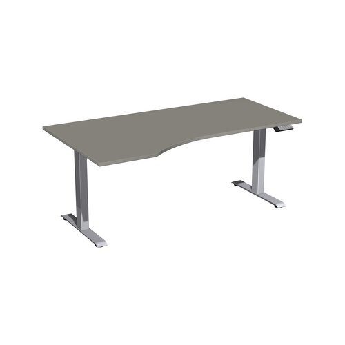 Geramöbel Schreibtisch Elevate Basic onyx silber