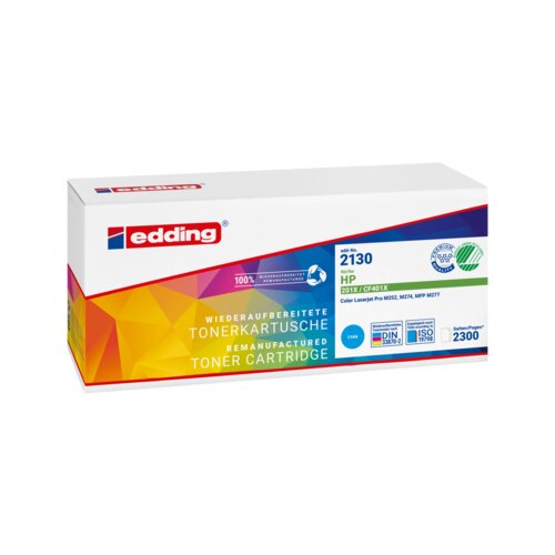 edding Toner Kompatibel mit HP 201X cyan