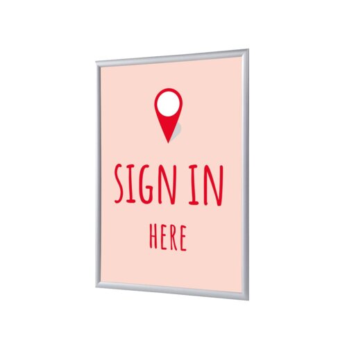 Showdown® Displays Bilderwechselrahmen DIN A4 Sign in here