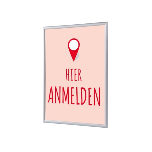 Showdown® Displays Bilderwechselrahmen DIN A4 Hier Anmelden