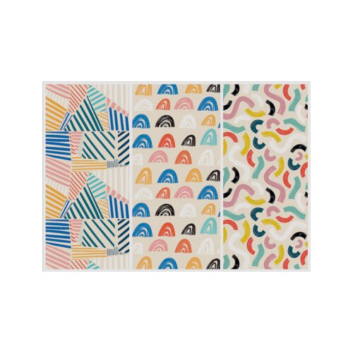 Showdown® Displays Tischset 45 x 32 cm (B x L) Bunte Formen 1
