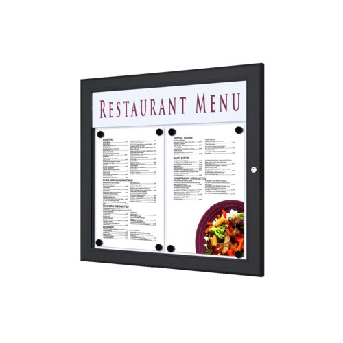 Showdown® Displays Schaukasten Outdoor 2 x DIN A4 quer