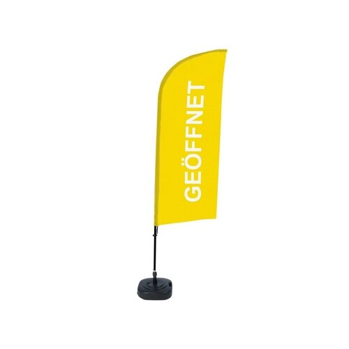 Showdown® Displays Werbesegel GEÖFFNET