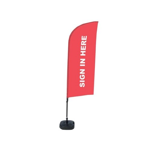 Showdown® Displays Werbesegel SIGN IN HERE