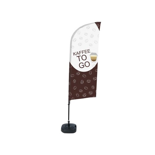 Showdown® Displays Werbesegel KAFFEE TO GO