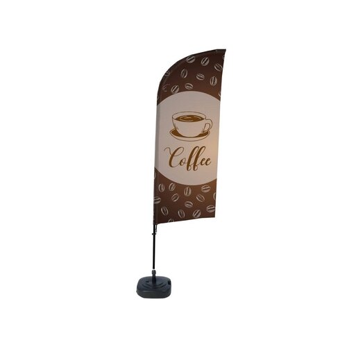 Showdown® Displays Werbesegel COFFEE