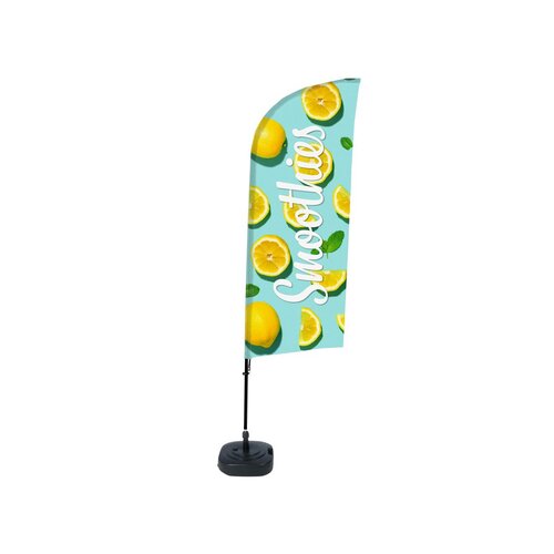 Showdown® Displays Werbesegel SMOOTHIES Zitrone