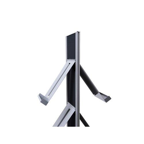 Showdown® Displays Prospektständer Design DIN A4 schwarz/alu
