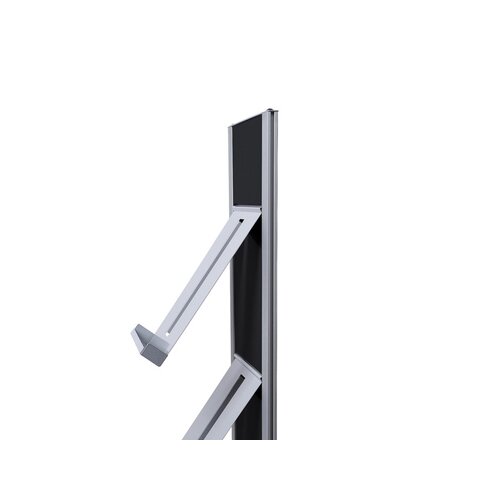 Showdown® Displays Prospektständer Design DIN A4 schwarz/alu