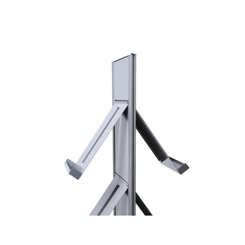 Showdown® Displays Prospektständer Design DIN A4 silber/alu