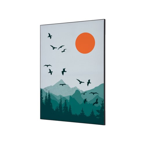 Showdown® Displays Dekobild 84,1 x 59,4 cm (B x H) Sonne und Vögel