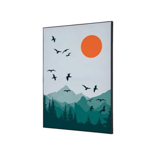 Showdown® Displays Dekobild 42 x 59,4 cm (B x H) Sonne und Vögel