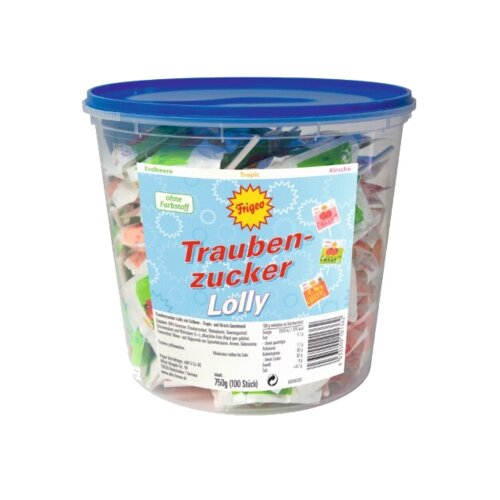 Frigeo Traubenzucker Lolly 100 x 7,5 g/Pack.