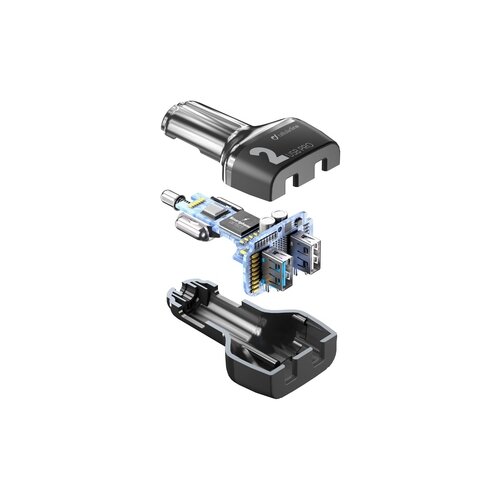 cellularline Kfz-Ladegerät CAR MULTIPOWER 2 FAST