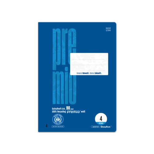 Staufen Schulheft Premio Lineatur 4 16 Bl.