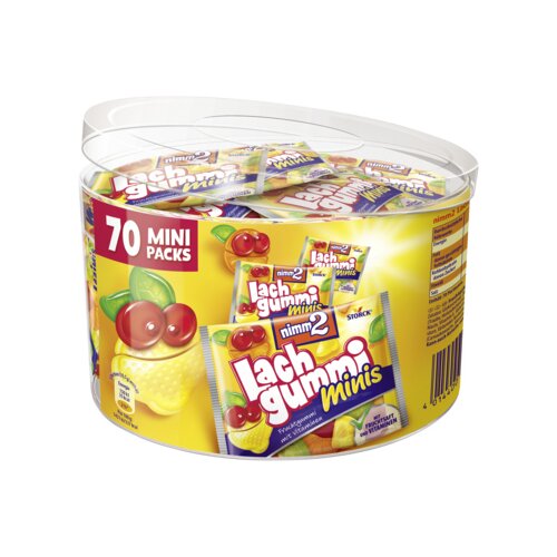 nimm2 Fruchtgummi Lachgummi minis 70 x 10,5 g/Pack.