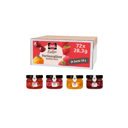 Schwartau Brotaufstrich Extra Konfitüre Erdbeer, Aprikose, Himbeer, Sauerkirsch