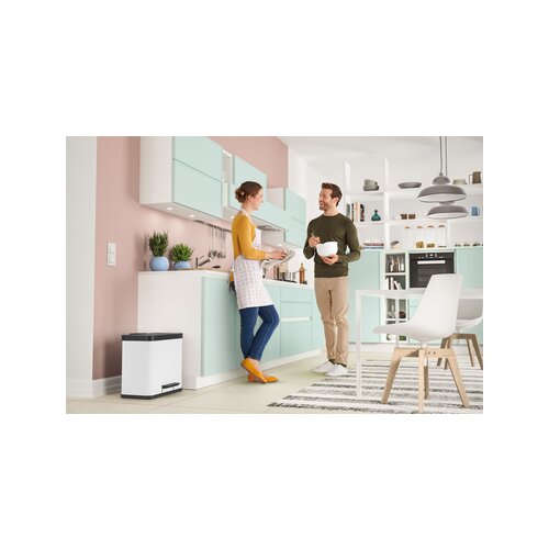 Hailo Tretabfalleimer Öko duo Plus L Stahlblech