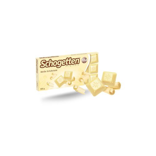 Schogetten Schokolade 100 g/Pack. Weiße-Schokolade