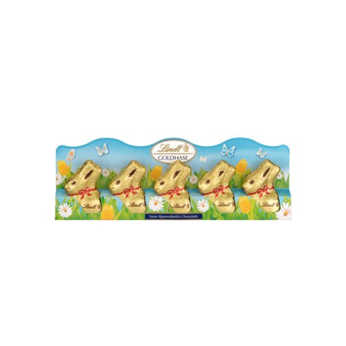 Lindt Schokolade Goldhase Mini Vollmilch 5 x 10 g/Pack.