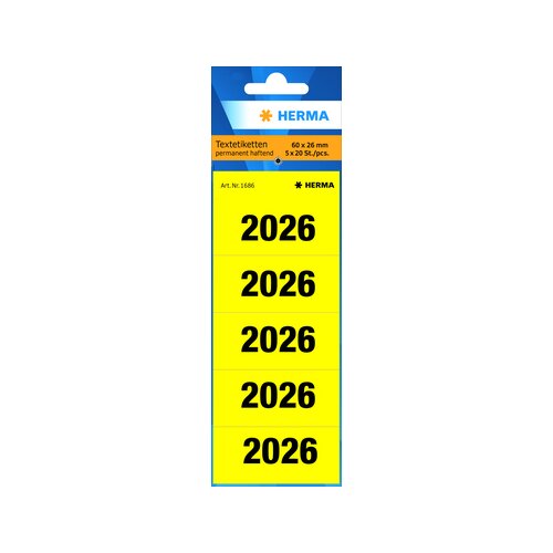 HERMA Jahresschild 2026