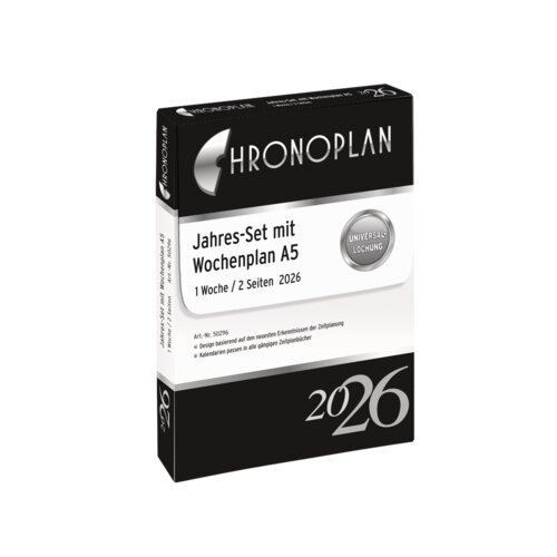 Chronoplan Einlage Kalender 2026 Jahresplan inkl. Wochenplan