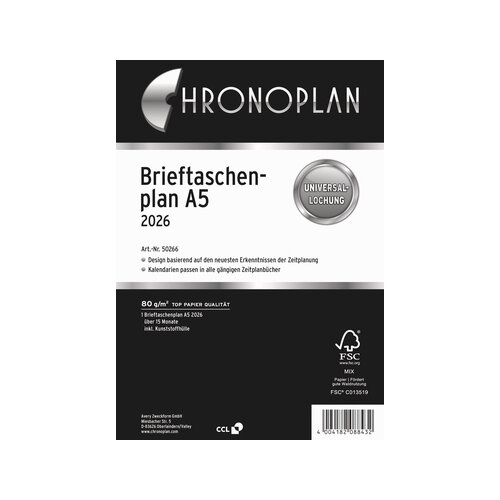 Chronoplan Einlage Kalender 2026