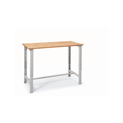 Werkbank DS PROFI SYSTEM 1.500 x 710-1.060 x 700 mm (B x H x T) 27 mm Buche, massiv