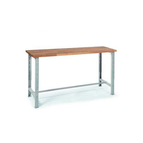 Werkbank DS PROFI SYSTEM 2.000 x 710-1.060 x 700 mm (B x H x T) 40 mm Buche, massiv