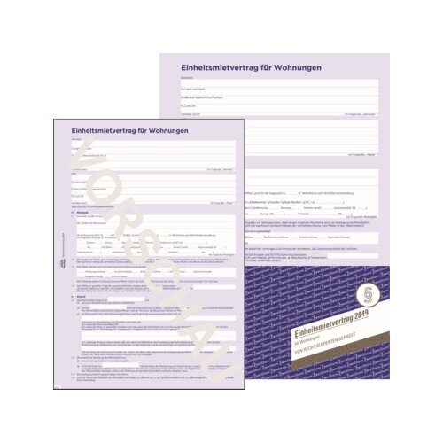 Avery Zweckform Mietvertrag 2849